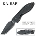 Ka-Bar Warthog Folder II, Black G-10 Handle, Black Blade, Plain