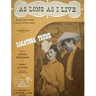 Buy As Long as I Live - Saratoga Trunk with Ingrid Berman Gary Cooper by Max Steiner