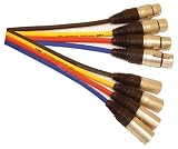 Blue Professional 3m Klotz MY206 2 Core Screened 3 Pin XLR Line Plug To 3 Pin XLR Line Socket. Slee