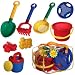 Complete Sand & Water Beach Play Set: Includes Toys, Watering Can, Bucket, Shovel and more!