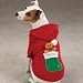 XXS Gingerbread Man Hooded Fleece Dog Coat