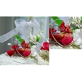 Crystal Heart Cake Topper with Stand Customize: Yes by 