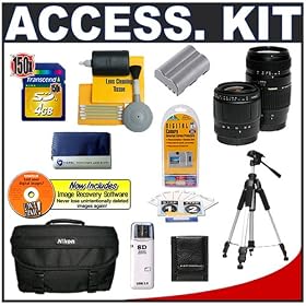 Accessory Kit for Nikon D80 Digital SLR Camera with Transcend 4GB 150x SecureDigital (SD) Card +... by Nikon