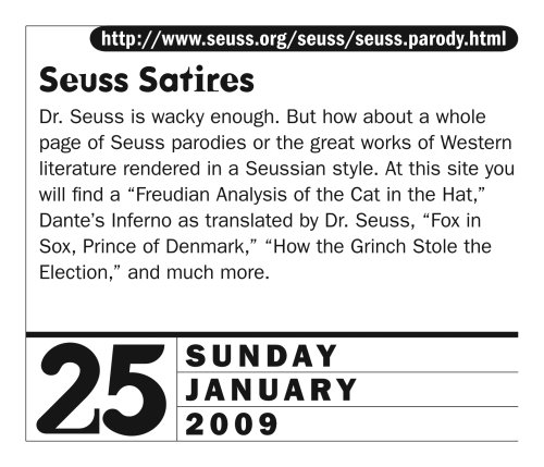 Wacky Websites Page-A-Day Calendar 2009 (Original Page a Day Calendars) under Computers & Internet in The Books Store