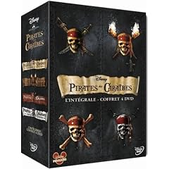 Pirates des Cara�bes - La quadrilogie : La mal�diction du Black Pearl + Le secret du coffre maudit + Jusqu'au bout du monde + La fontaine de Jouvence - Coffret 4 DVD