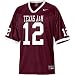 Nike Texas A&M Aggies #12 Maroon Replica Football Jersey