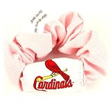 St. Louis Cardinals Pink Hair Scrunchie - Hair Twist - Ponytail Holder