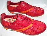 merrell womens sestra red/orange slip on canvas aqua sport shoes. bnib