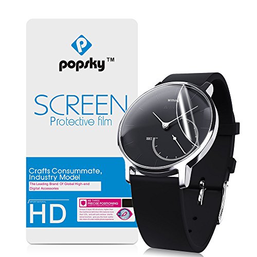 Withings Activite Steel Screen Protector [Explosion-proof Glass][2 Pieces], Popsky High Definition Ultra Thin Anti-Scratch Full Coverage Film for Withings Activite Steel Smart Watch