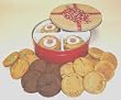 Soozies Doozies Gourmet Cookie Tin Gift. 16 Fresh Baked Cookies in Holiday Red Bow Tin.