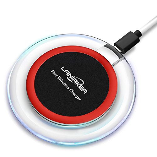 Fast Wireless Charger, Laniakea [Fast Charge] Fast QI Wireless Charging Pad for Samsung Galaxy S7 S7 Edge, S6 S6 Edge Plus S6 Edge S6 Active, Note 5, Nexus 6 5, Moto Turbo 2, Nokia Lumia 1520, etc