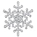 EVER FAITH Clear Austrian Crystal Elegant Snowflake Brooch Pin Silver-Tone Costume Jewelry for Women