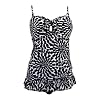 Bikini Set Tankini Tapestry Black Bikini Set Tankini Tapestry Black