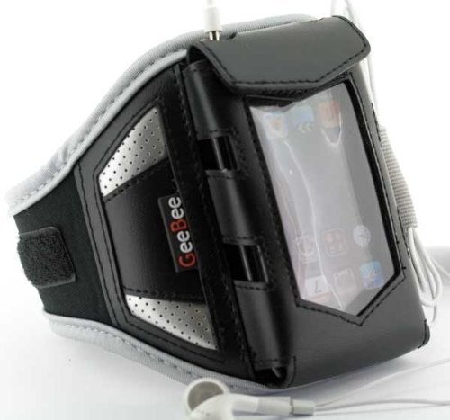 GeeBee 'Ultimo' large sports MP3 armband sportsband (Black) for Samsung YP-Q1