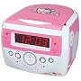Hello Kitty CD Clock Radio - Pink/ White (KT2053)