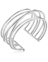 Zina Sterling Silver Wired Cuff Bracelet, 7"