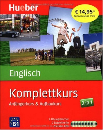 Buch - Cover Komplettkurs Englisch: Anfängerkurs & Aufbaukurs - Brian Hill - Hueber Verlag