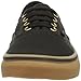 Vans Unisex Authentic Black/Rubber Skate Shoe 8 Men US / 9.5 Women US