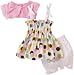 So La Vita Baby-girls Infant 3 Piece Smocked Dot Print Dress with Shrug