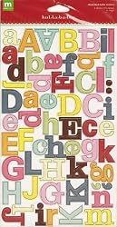 Making Memories Chipboard Alphabet Stickers - Hullabaloo 30602