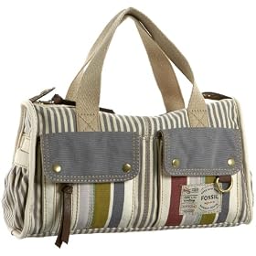 Fossil Morgan Fabric Satchel