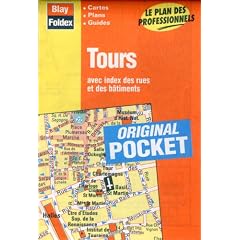 Plan de ville : Tours (avec un index)