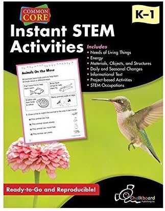 Instant STEM Activities - Grades K &amp; 1 - Common Core Standards by CHALKBOARD PUBLISHING