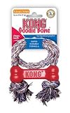 KONG Goodie Bone with Rope Dog Toy, Extra Small, Red