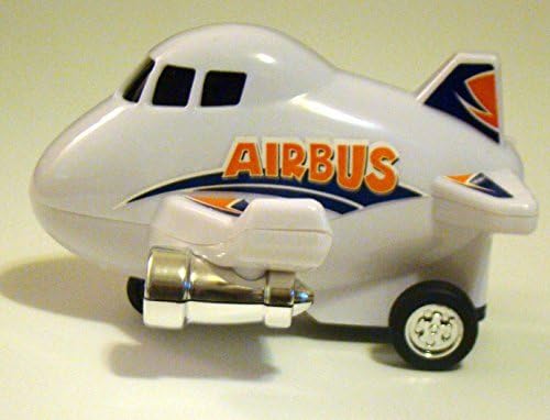 Chubby Champs Children's Airbus 4½-inch Airplane with pullback motor action
