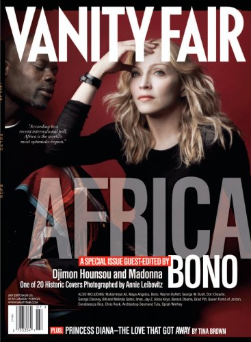 Vanity Fair July 2007 Africa Issue, Madonna/Hounsou Cover