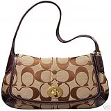 Coach Ergo Signature Flap Handbag Purse 11257
