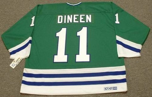 KEVIN DINEEN Hartford Whalers 1989 CCM Throwback Away NHL Hockey Jersey, LARGE