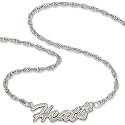 Logoart Miami Heat Team Name Script Necklace