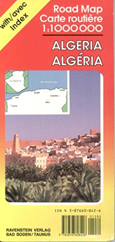 Algeria International Road Map with Index 1:1,000,000