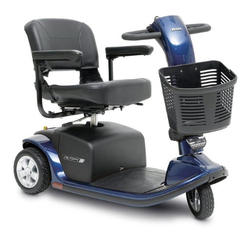 Pride Mobility Victory 9 3-Wheel Scooter, Viper Blue