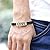 Carat LoversBronze-tone Smooth Surface "LOVE" Engraved Leather Wrap Bracelet