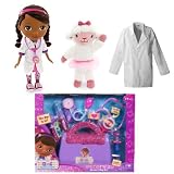 Disney Doc Mcstuffins Costume Dress up with Doctor's Bag, Plush Lamb, Doll and Lab Coat 4-6