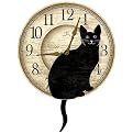 Cat Pendulum Clock - 14"