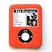 Apple iPod Nano 3 (3rd Generation) Two-Tone Soft Rubber Silicone Protector Skin Case Mixed-Color Orange & Black