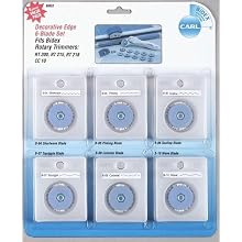 CARL 15053 Bidex replacement blades for rotary trimmers, assorted cuts
