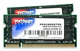 Patriot Signature Arbeitspeicher 4GB (667MHz, 200-polig SO-DIMM) DDR2 RAM-kit