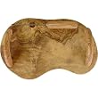 Berard Olive Wood Cheese Board with Knife, Small, 12.5 by 7.5 Inches