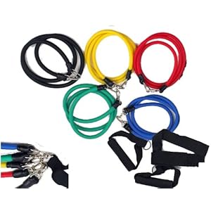 5 Resistance Bands Extreme Excersise Fitness Workout