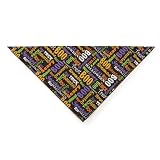 Aria Cotton/Polyester Doggie Doodles Bandanas, 19-Inch, Orange