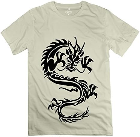 ROCRO Men's Dragon Tees XXL Natural