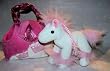 Horse Pony Pink Purse Bag Plush Stuffed Animal