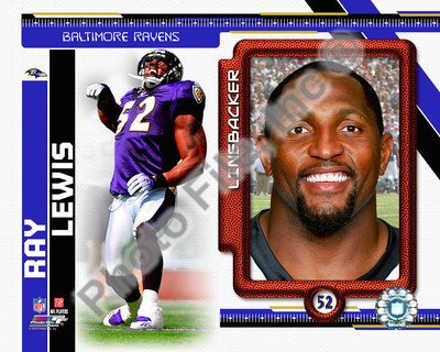Ray Lewis - Baltimore Ravens 2010 Studio 8x10 Photo