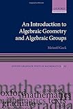 An introduction to algebraic geometry and algebraic groups