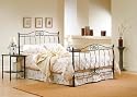 Antique Iron Bed: Amisco Luba Complete Bed