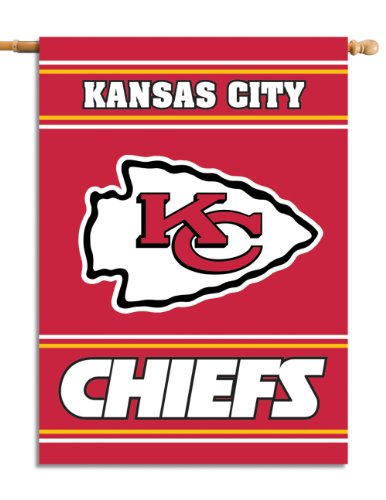 NFL Kansas City Chiefs 2-Sided 28-by-40-Inch House Banner